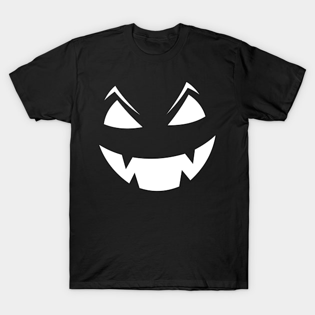 Spooky Sinister Silhouette (White) T-Shirt by VernenInk